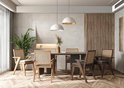 侘寂家居餐厅3D模型下载